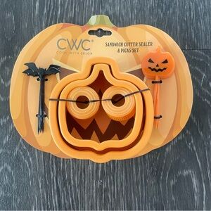 CWC Halloween Stainless Sandwich Cutter Sealer & Picks Set